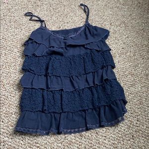 summer/spring ruffled tank top